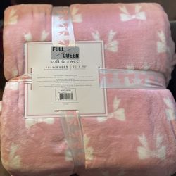 Pink Bow Blanket