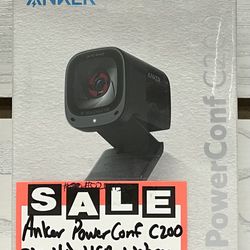 Anker PowerConf C200 2K HD USB Webcam Brand New