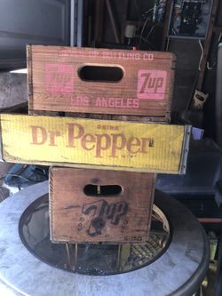 Vintage Bottle Wood Crates1970’s 