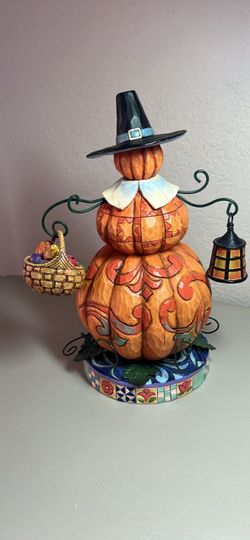 Jim Shore Stacked Pumpkin Halloween Figurine