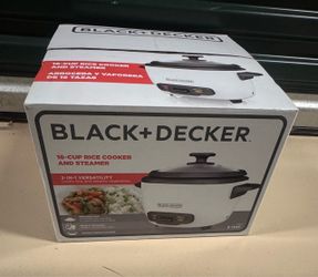 NEW BLACK+DECKER 16-Cup Rice Cooker & Steamer – Never Used