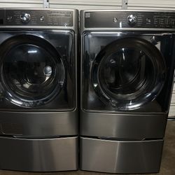 VERY NICE KENMORE ELITE  TOP OFBTHE LINE  JUMBO WASHER AND ELECTRIC DEYER SET EXCELLENT CONDITIONS 