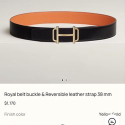 Hermes Belt Reversible 38MM