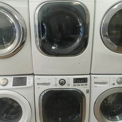 LG WASHER AND ELECTRIC DRYER FRONT DOOR SIDE BY SIDE OR STACKED ✅$600✅ +FREE DELIVERY AND INSTALLATION