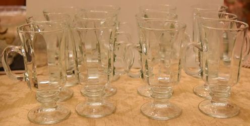 Libby 5294 Clear Glass Irish Coffee Mugs, 8.25 oz.