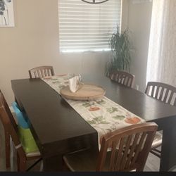 Dining Room Table With Side Chest 