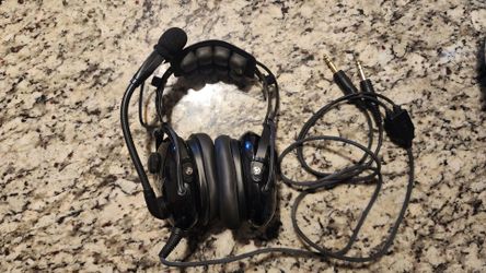ASA HS-1A Aviation Headset – Dual GA Plugs