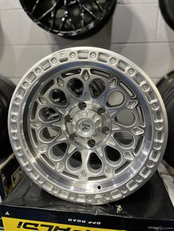 17”x9” GLOSS SILVER WITH MACHINED FACE AND UNDERCUT  FITTI PALDI WHEELS FOR SALE!!!!