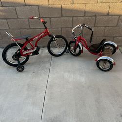 Schwinn Kids Bike + Schwinn Tricycle – Great Condition
