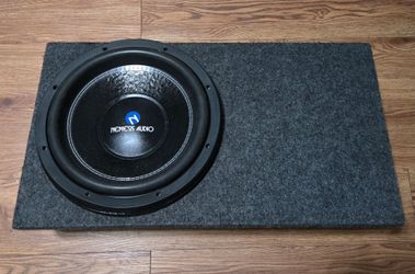 12 inch nemesis audio sub with slim box 1200 watts