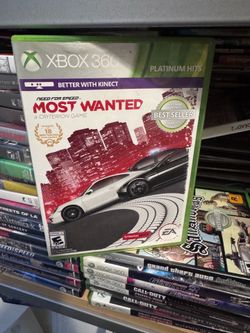 Need for speed most wanted platinum hits, Xbox 360 for sale or trade