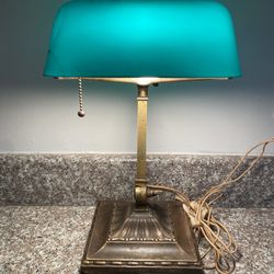 Original Antique 1916 Emeralite Bankers Desk Lamp Model for