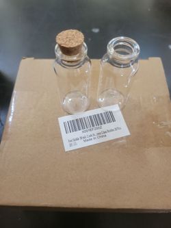 small glass bottles with corks 20ml