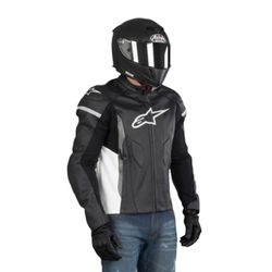 Alpinestars Men's Faster Airflow Leather Street Motorcycle Jacket