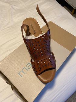 Cognac Wedge Size 9
