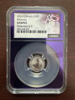 2024 G. Britain S20P Britannia 1/10 .999 Silver SAMPLE Traderbea Is 3