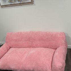 FREE - Pink Giant Human/Dog Sofa Bed, Big Comfy Floor Sofa Couch 