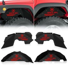 Yzona | Jeep Inner Fender Wells For Wrangler 2007-2018 JK & JKU Unlimited (2/4 Doors) SKU: XBIFL-0018