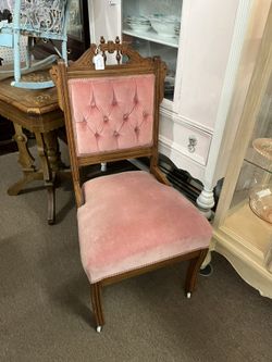Antique Eastlake Pink Chair