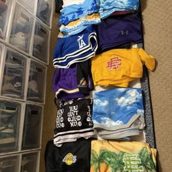 Eric Emmanuel EE, Under Armour, Los Angeles Lakers, Los Angeles Dodgers, Sky Cloud Gap Shorts Lot