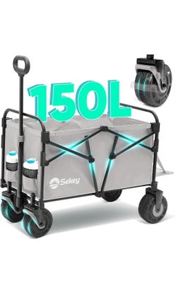 Wagon Cart W/Big All-Terrain Beach Wheels *Brand New*