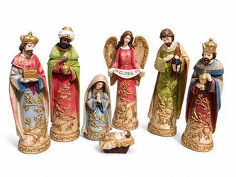13” Nativity Scene Figurine Set 7 Pieces