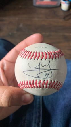 Baseball with signature
