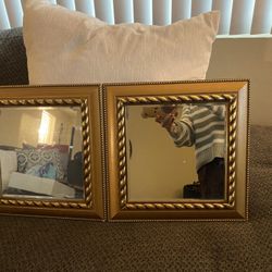 Set Of Beautiful Golden of mirrors