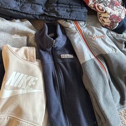 9 Item Bundle! Boys Hoodies And Jackets -size Small - 6/7