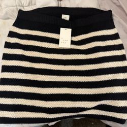 Striped Cotton Skirt