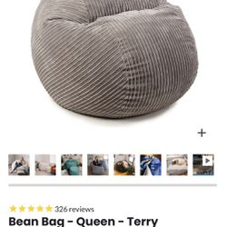 Bean Bag Chair - New In Box, Folds Into A Queen Size Mattress 