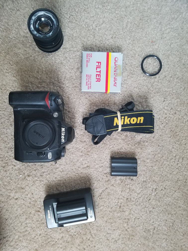 Nikon D70 ultraviolet photography setup
