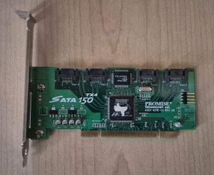 4-port PCI SATA controller card
