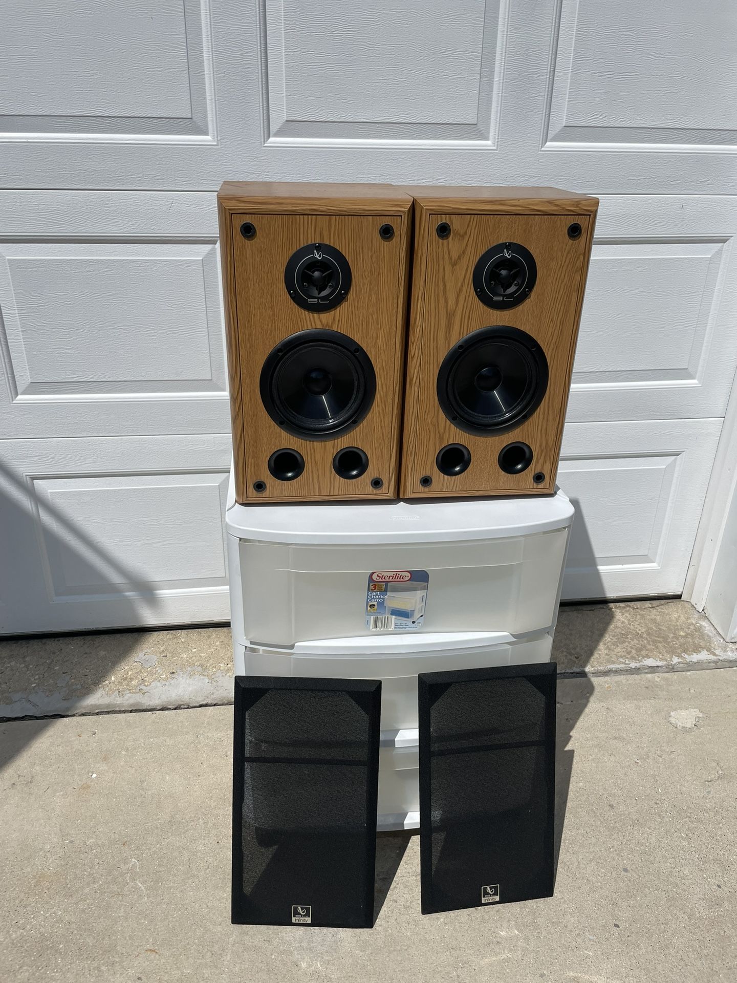 Infinity SL-30 Speakers. 150W, 8 Ohms. Like New