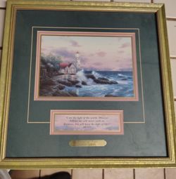 Painting  (Gift Print)  "Thomas Kinkade" Beacon Of Hope 