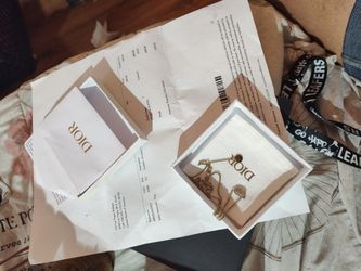 Gold DIOR Necklace 