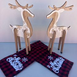 Wood  Reindeer’s Christmas Decorations “Approx. 2 ft tall
