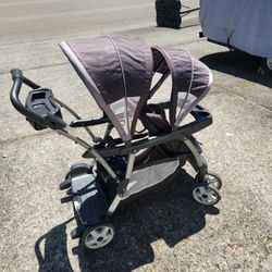 Large Graco Double Stroller 