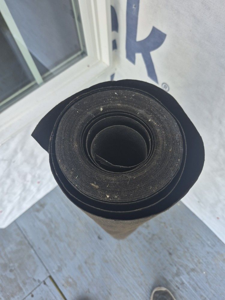Part Roll Of Roofing Felt Paper.