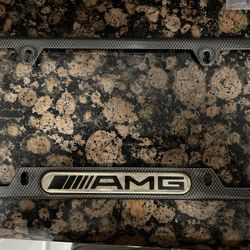 AMG Rear License Carbon Fiber Plate
