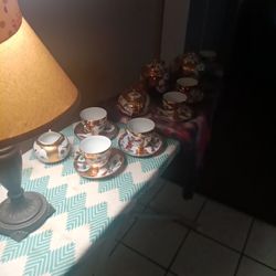 Gold Plated Dragon China Set