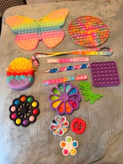 Pop it toys and purse assorted lot
