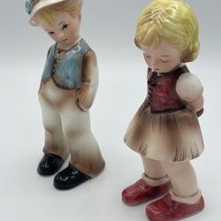 Vintage Inarco Hansel And Greek Porcelain Figurines E-1681 Cleveland,Ohio