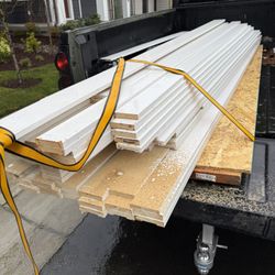 700 Linear Feet Primed 1x4 MDF Trim Boards (8–9 ft lengths) – New – Jobsite Overage