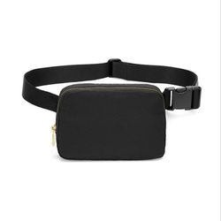 Casual Solid Color Nylon Fanny Pack, 1 Piece Sporty Waist Bag for Women & Men, Minimalist Sling Bag for Outdoor Running