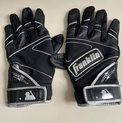 Franklin Chrome Powerstrap Batting Gloves Adult Medium