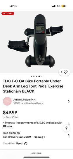 Portable Bike For Arms Or Legs 