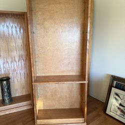 Large Oak Book Shelves
