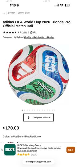 Soccer ball Trionda Pro Adidas 2026 World Cup
