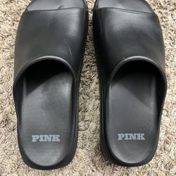Pink Victoria Secret Platform Slides 